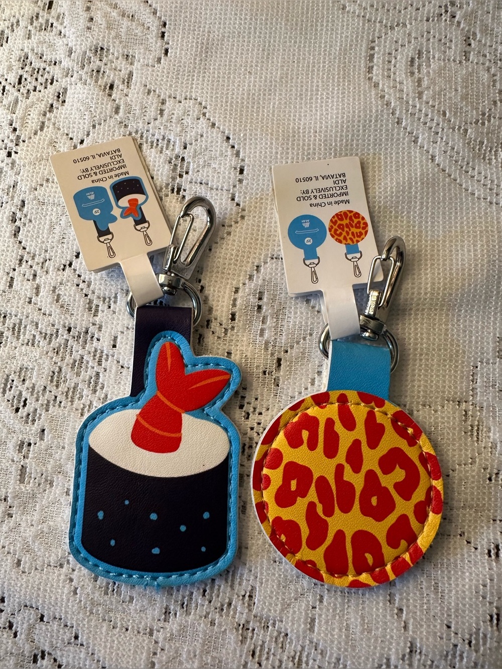 Aldi’s Colorful Coin Keychain. Set of 2.
